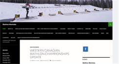 Desktop Screenshot of biathlonmanitoba.ca