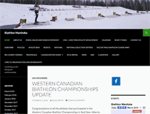 Tablet Screenshot of biathlonmanitoba.ca